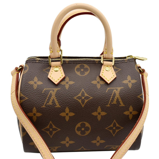 Louis Vuitton Nano Speedy Monogram Canvas Brown in Coated Canvas with  Gold-tone - US