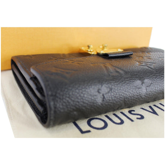 Louis Vuitton Joséphine wallet in black empreinte monogram leather