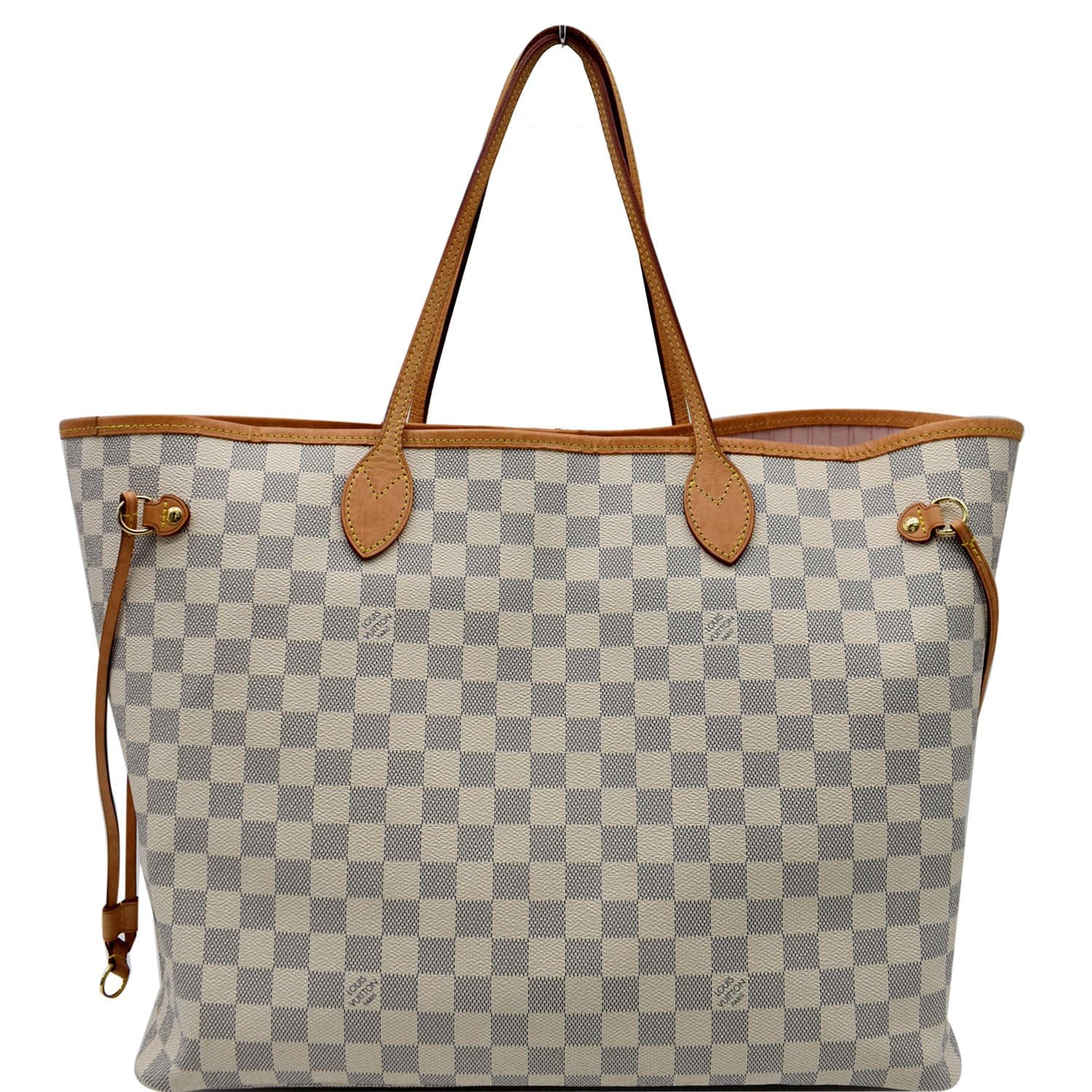 Louis Vuitton Neverfull Gm White Damier Azur Canvas Tote - MyDesignerly