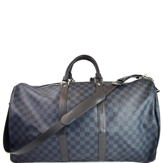 Louis Vuitton Damier Graphite Keepall Bandouliere 55 Duffle with Strap 9lk822s