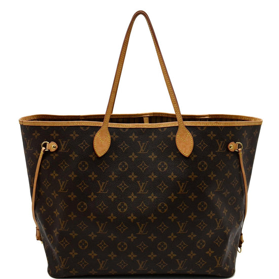 Louis+Vuitton+Neverfull+Tote+Bag+GM+Brown+Monogram+Canvas for sale