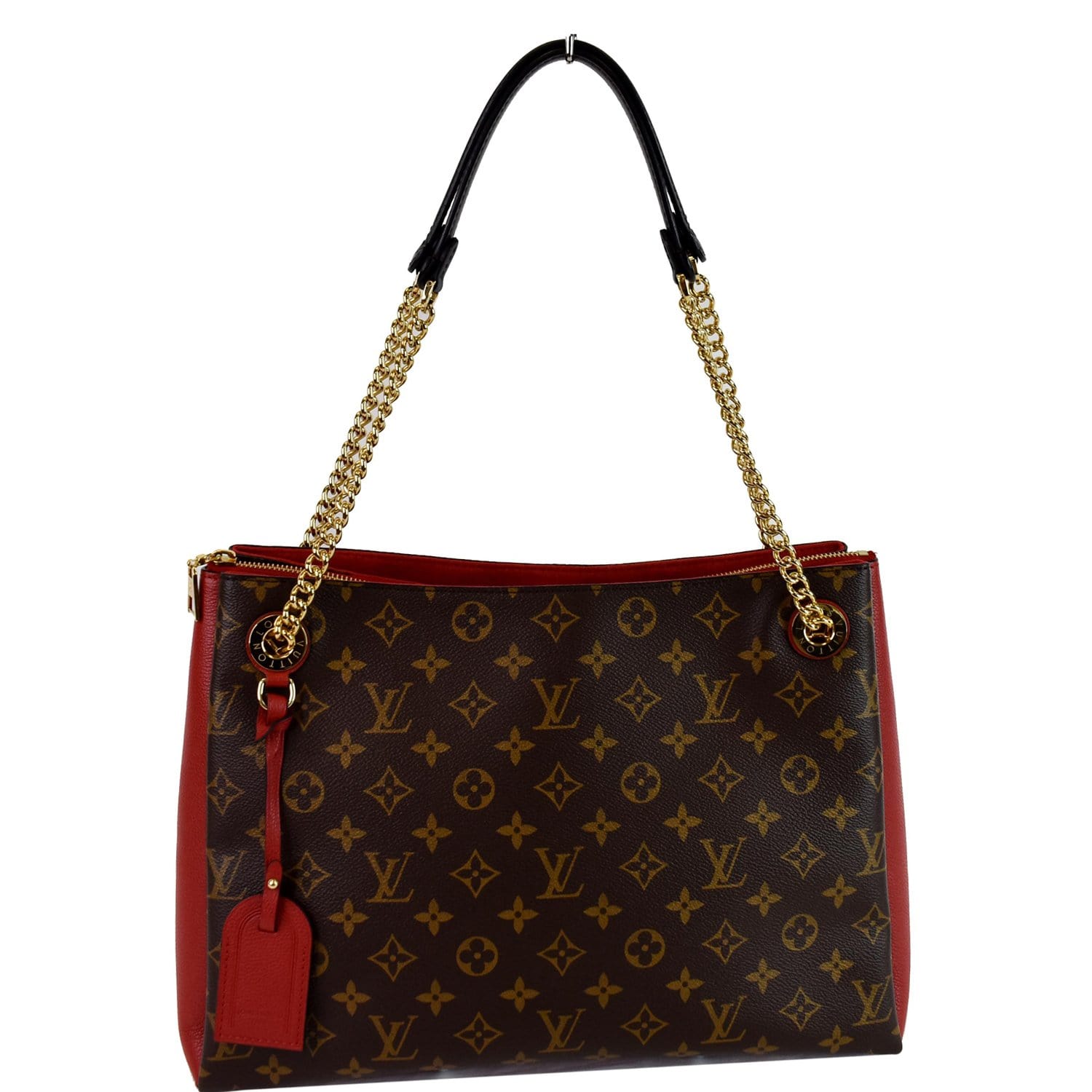 LOUIS VUITTON Surene BB Shoulder Bag Monogram canvas Red Cerise