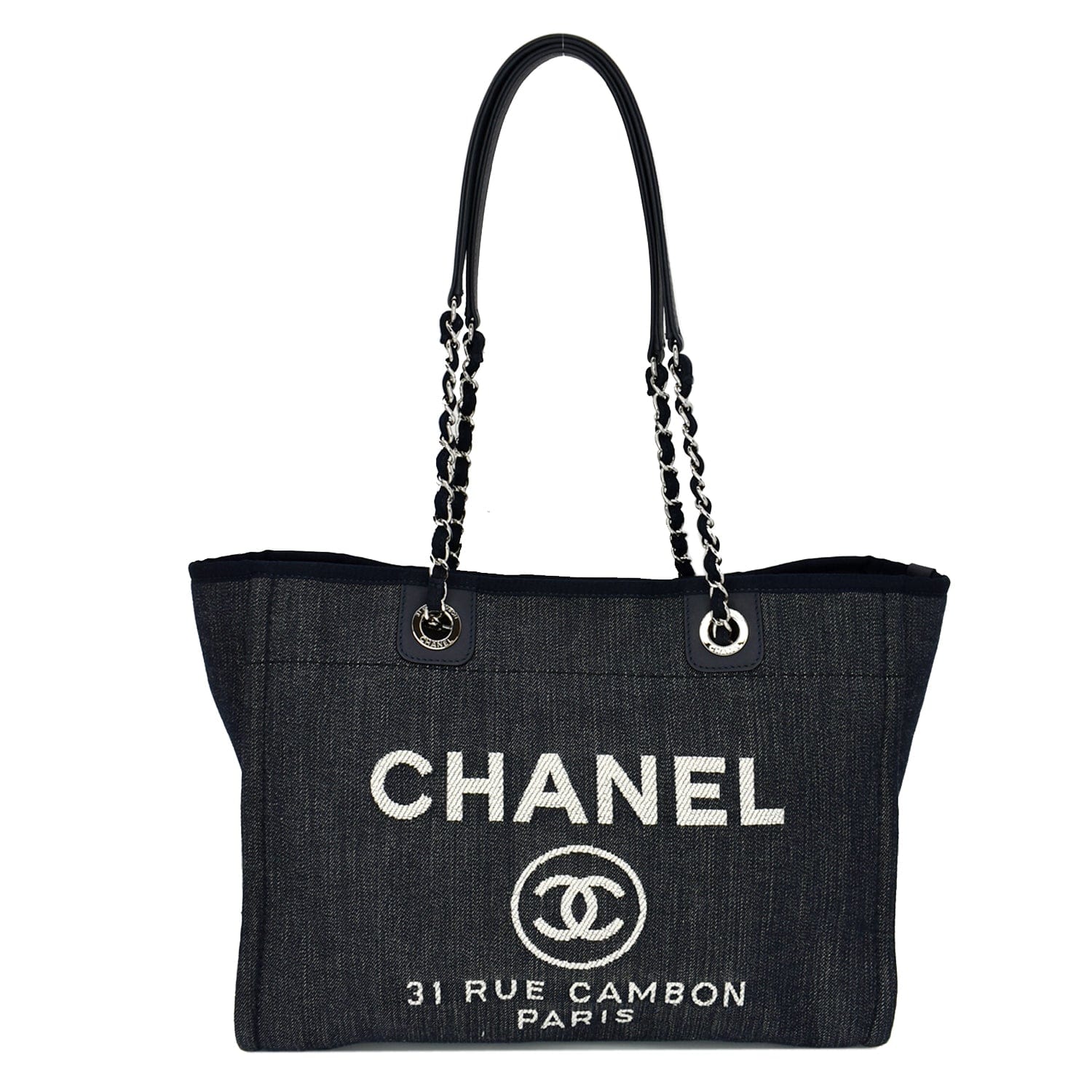 CHANEL Deauville Blue Denim Bag at 1stDibs  chanel denim tote, denim  chanel tote bag, chanel denim bag