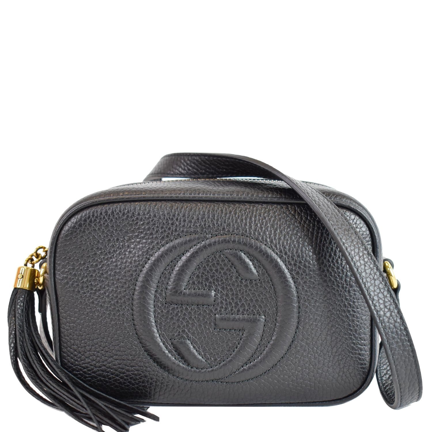 REP 1:1] Gucci Soho Small Disco Bag Black For Women 8in/21cm GG