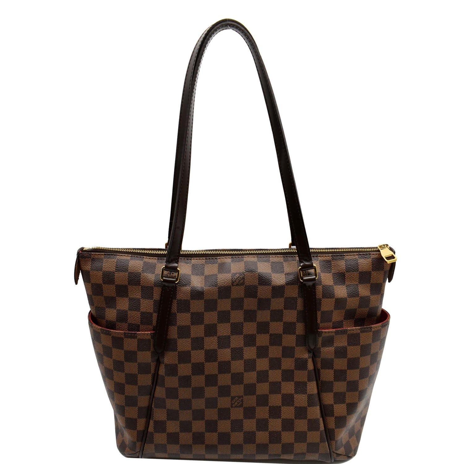 LOUIS VUITTON Totally MM Damier Ebene Brown Shoulder Bag