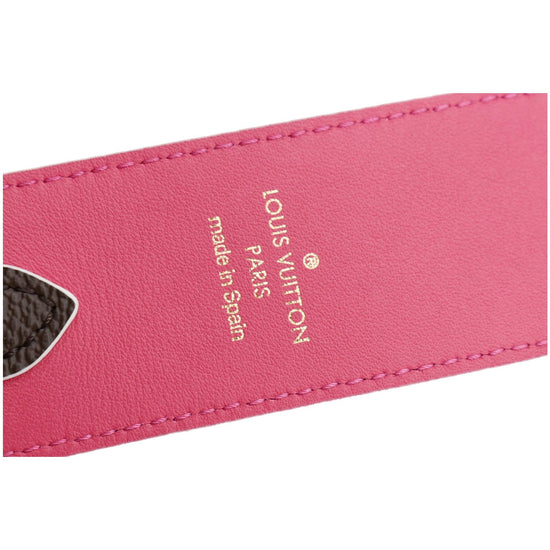 LOUIS VUITTON Monogram Bandouliere Shoulder Strap XL Hot Pink 1299948