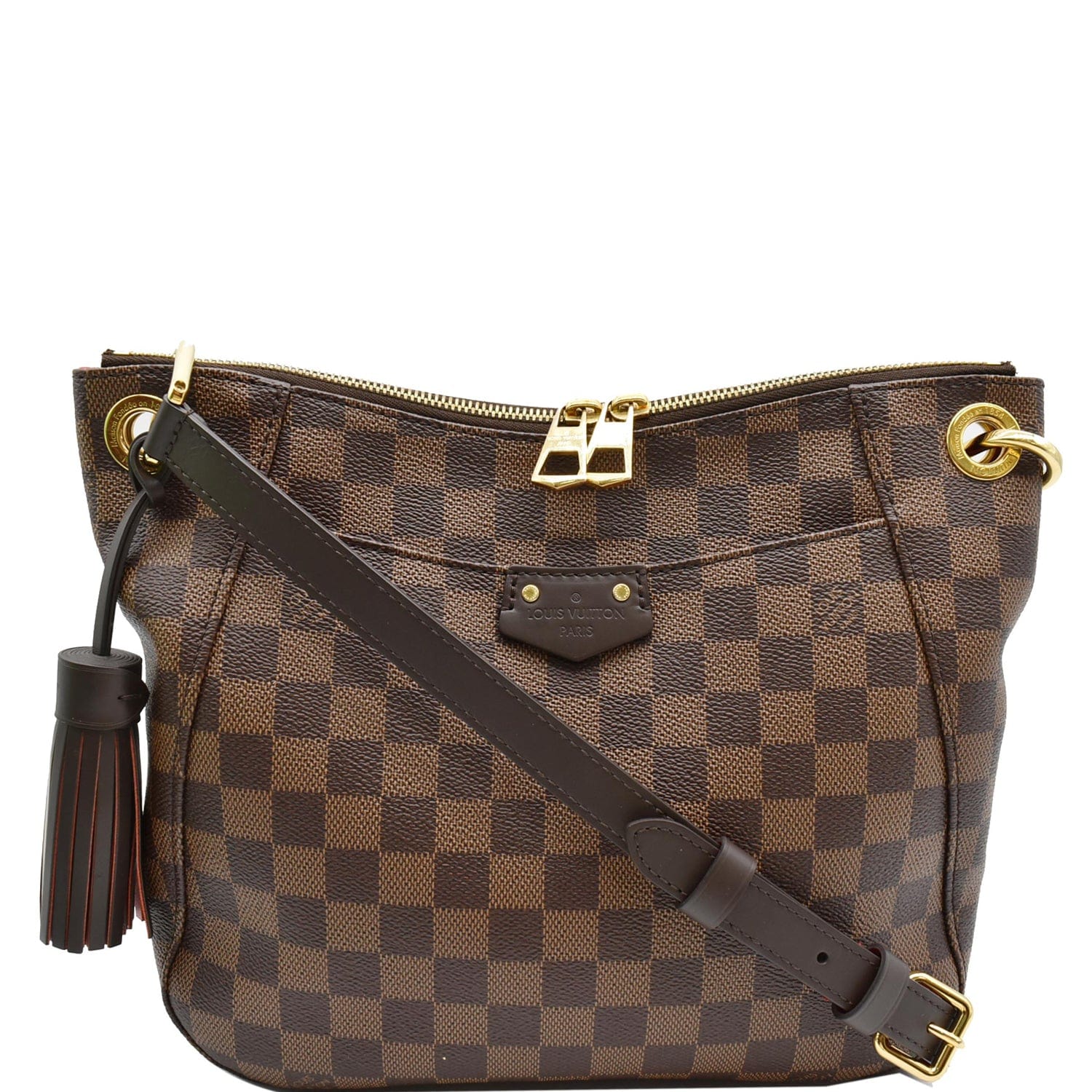 South bank leather crossbody bag Louis Vuitton Brown in Leather - 32151865