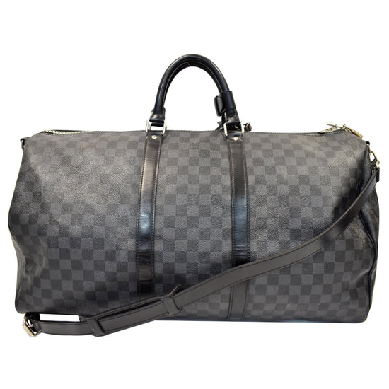 Louis Vuitton Damier Graphite Keepall Bandouliere 55 - Black Weekenders,  Bags - LOU785010