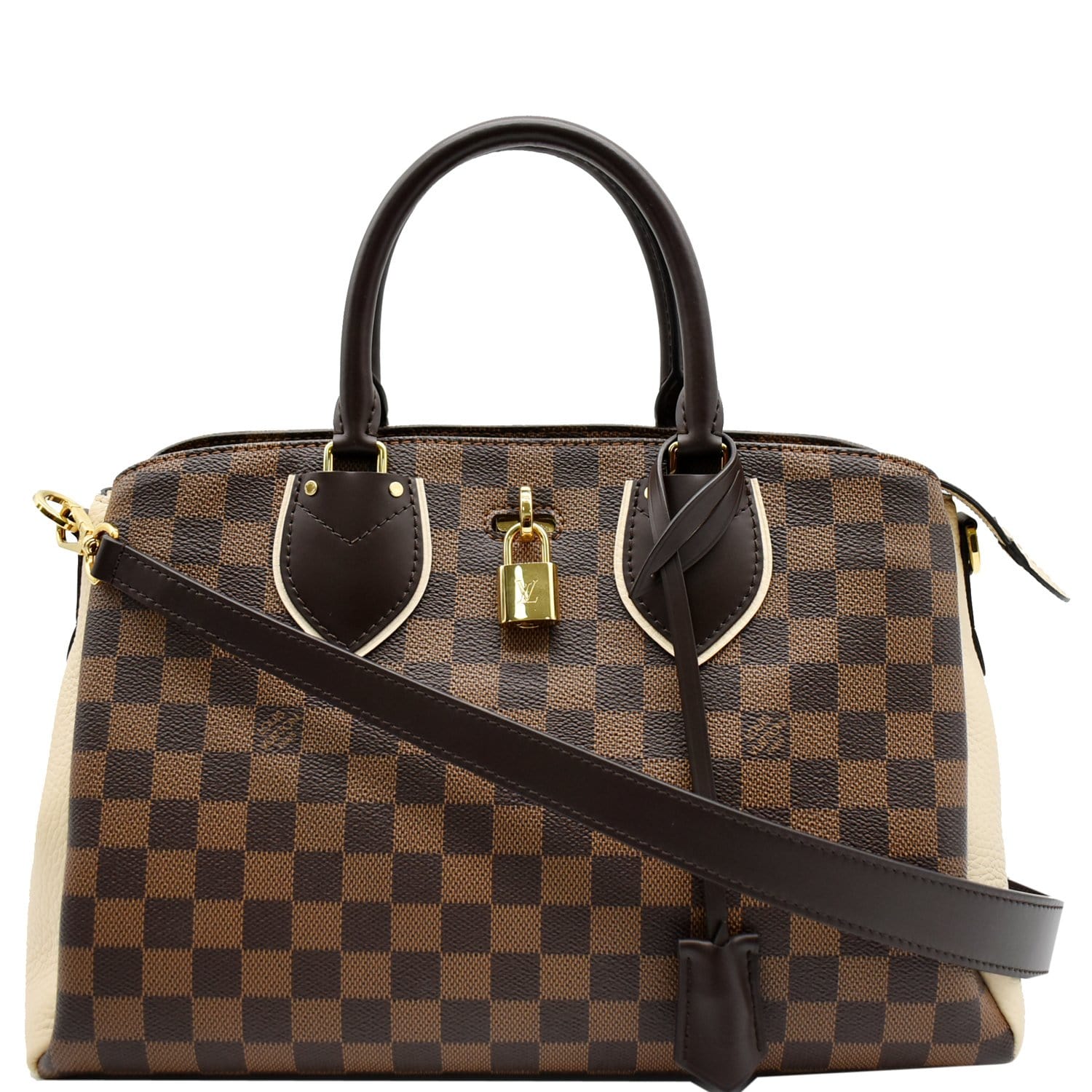 Authenticated Used Louis Vuitton South Bank Women's Shoulder Bag N42230  Damier Ebene (Brown) 