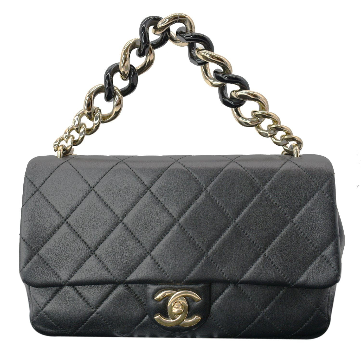 Chanel CHANEL Double Flap Matras Turn Lock Chain Shoulder Bag Leather Beige  C2281  OTTO VINTAGE