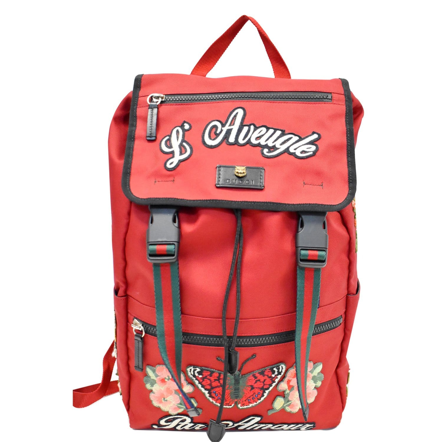 Gucci Red Backpacks