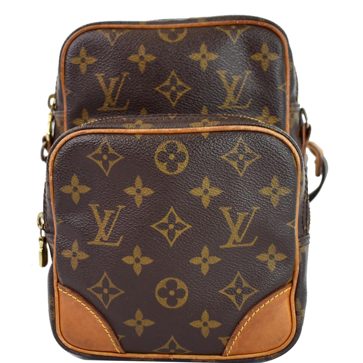 Louis Vuitton 100% Canvas Brown Monogram Sac Marin Bandouliere One