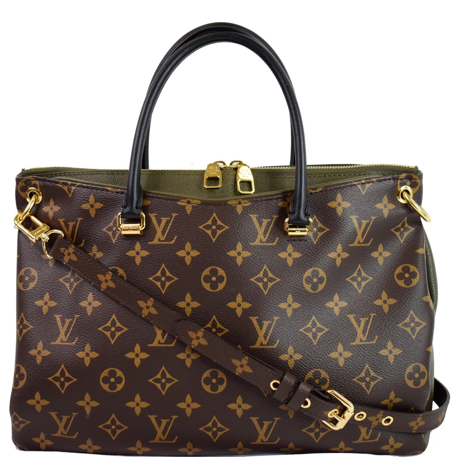 Louis Vuitton Pallas Brown Canvas Tote Bag (Pre-Owned)