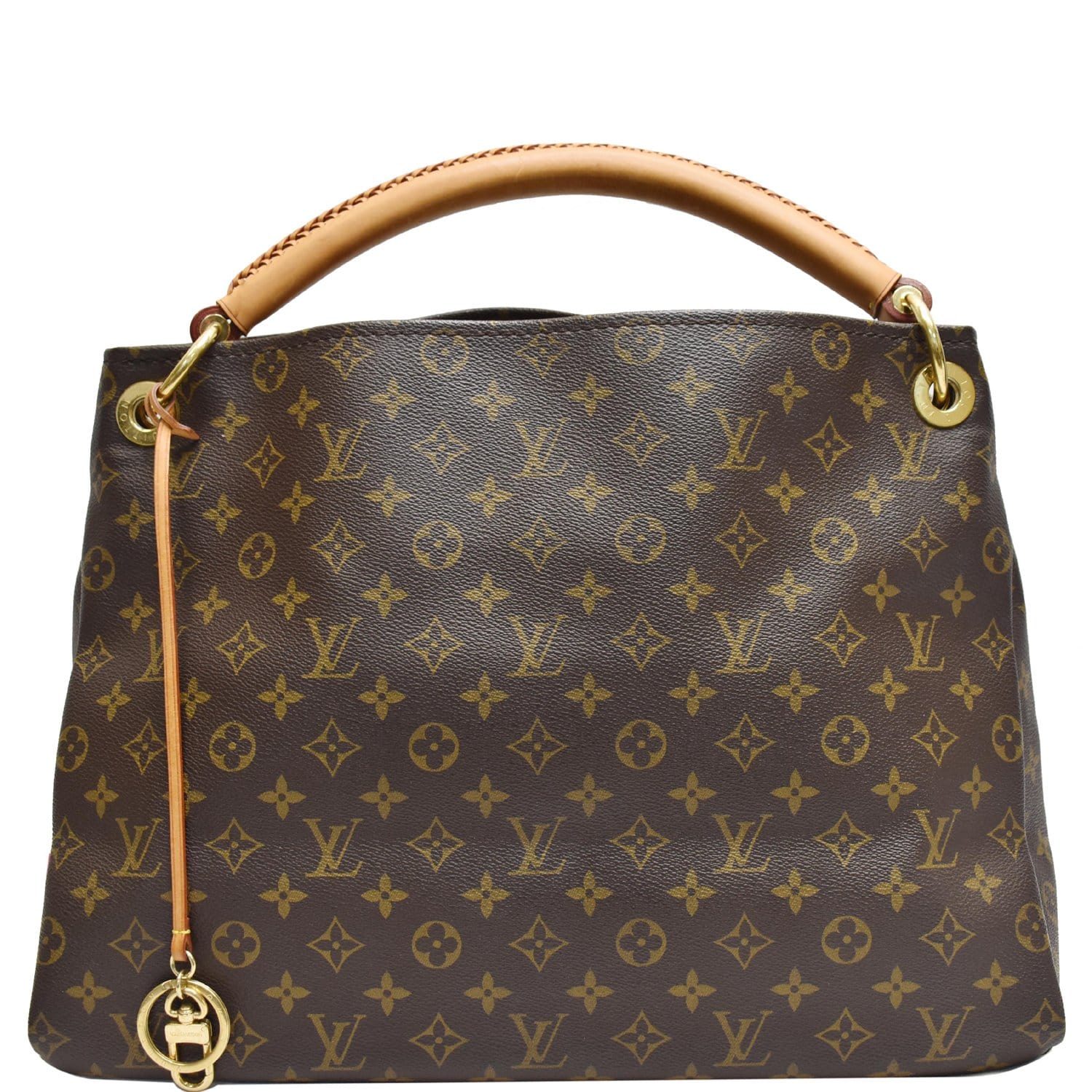 Louis Vuitton Brown Monogram Coated Canvas Artsy mm Gold Hardware, 2021-2022 (Like New), Womens Handbag