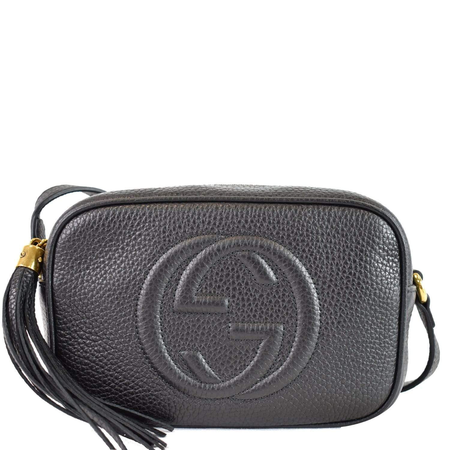 Buy Gucci Soho Disco Crossbody Bag Leather Small Black 2484401