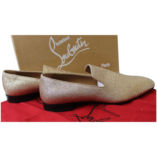 louboutins men Christian Louboutin Gold Men Shoes