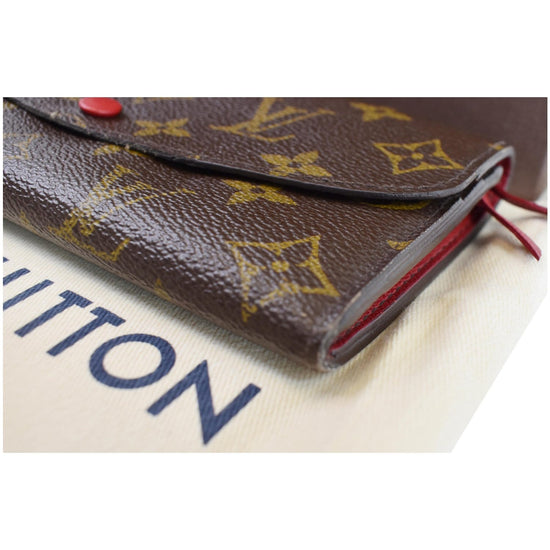 Emilie cloth wallet Louis Vuitton Brown in Cloth - 31435408