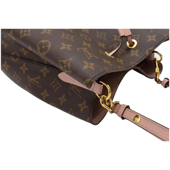 Louis Vuitton Neonoe Mm Rose Poudre Brown Monogram Canvas Shoulder Bag -  MyDesignerly