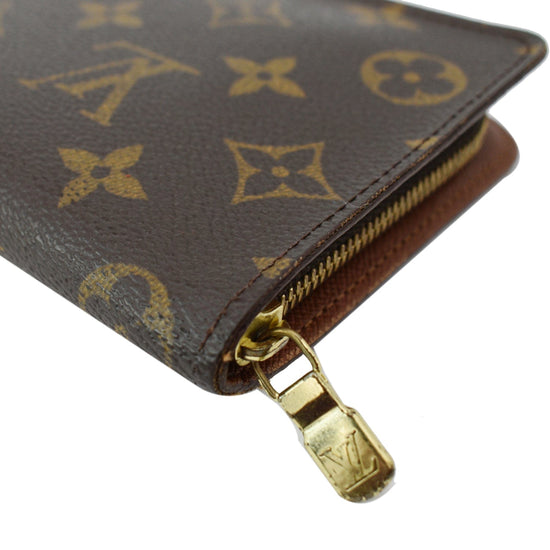 Zippy cloth wallet Louis Vuitton Brown in Cloth - 35589139