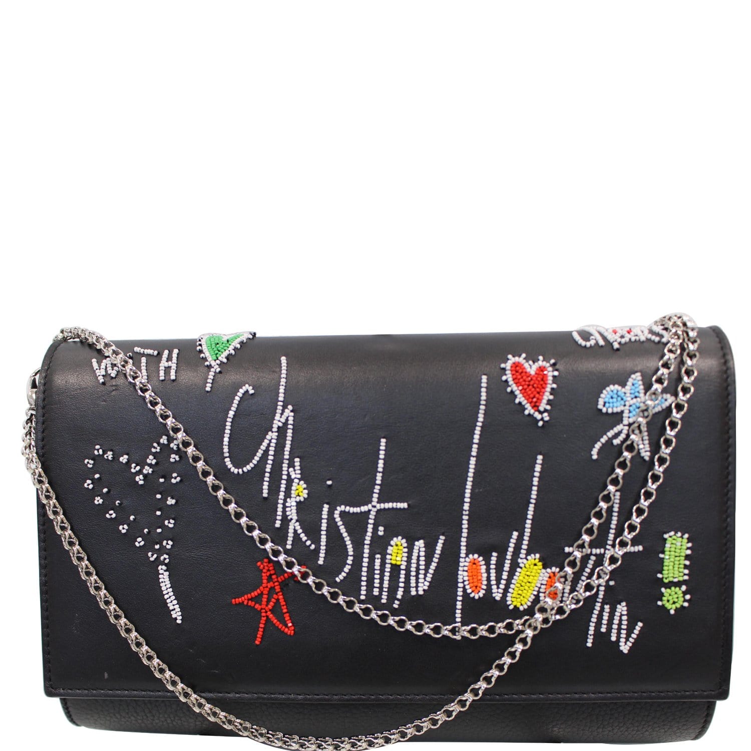 black louboutin clutch bag