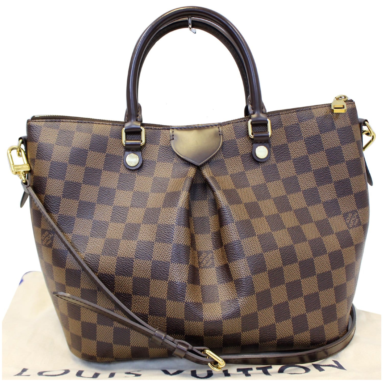 LOUIS VUITTON Siena PM Damier Ebene Shoulder Bag Brown-US