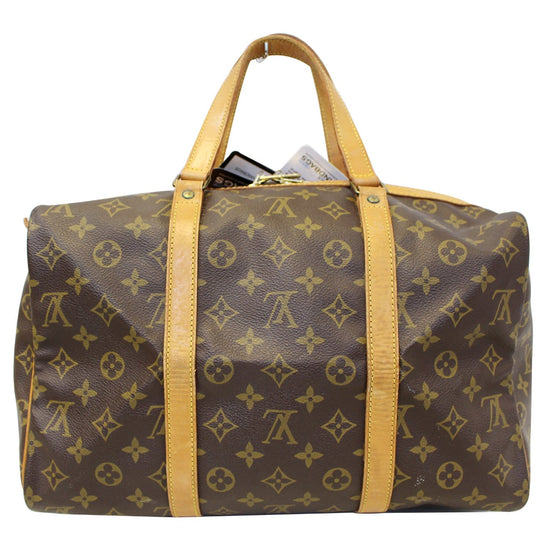 LOUIS VUITTON Monogram Sac Souple 35 Boston Bag Vintage