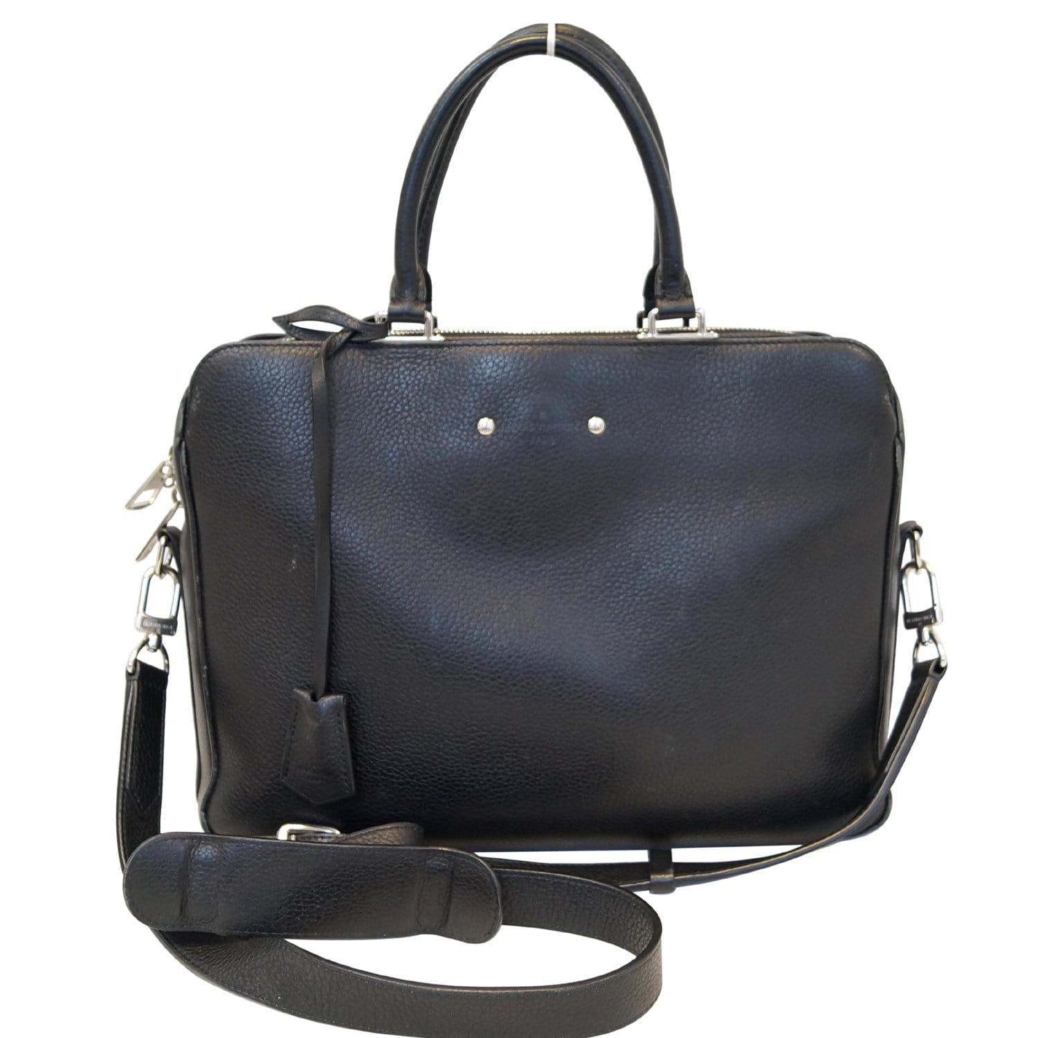 Louis Vuitton Black Taurillon Armand LV Circle Blue Leather Pony-style  calfskin ref.956654 - Joli Closet