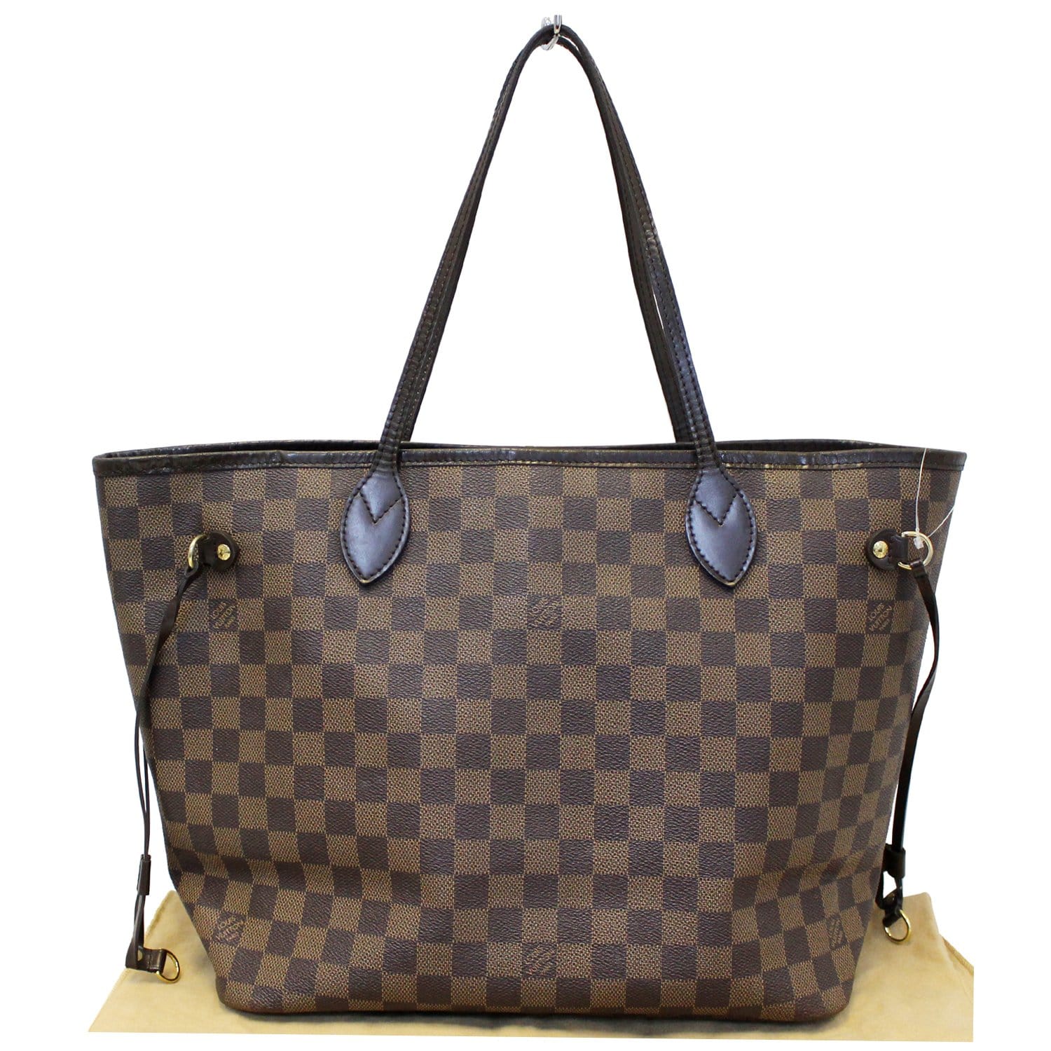 LOUIS VUITTON Neverfull MM Damier Ebene Tote Shoulder Bag-US