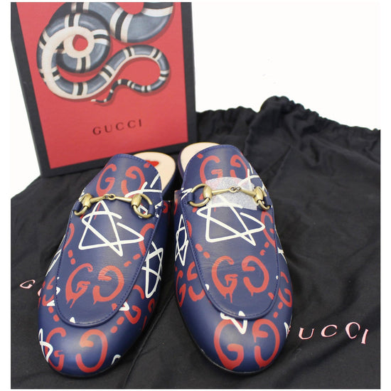 gucci princetown navy