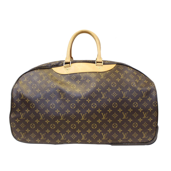 LOUIS VUITTON BAGAGE EOLE 60 Brown Leather Cloth ref.155165 - Joli
