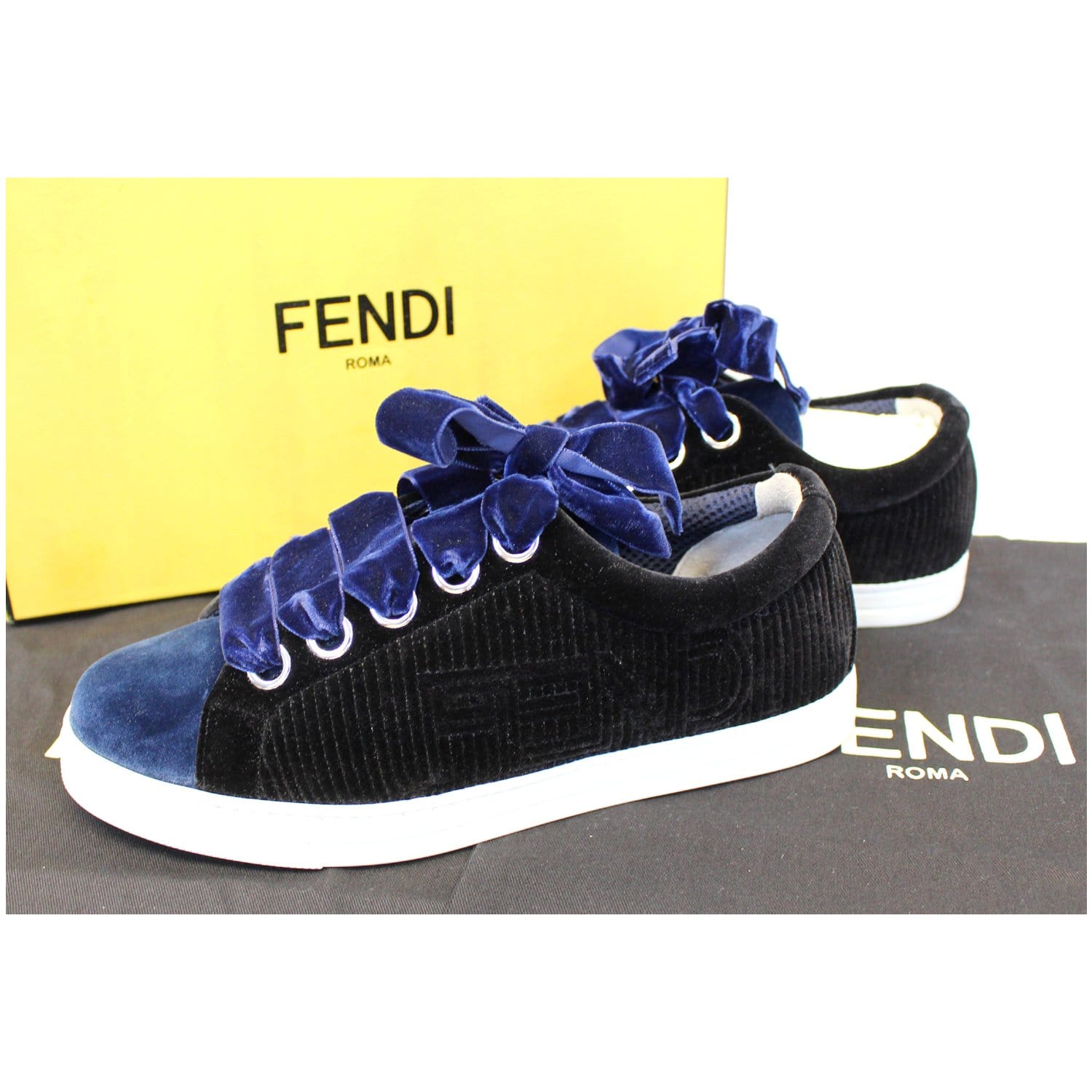 Fendi Sneakers - Fendi Velvet Sneakers 