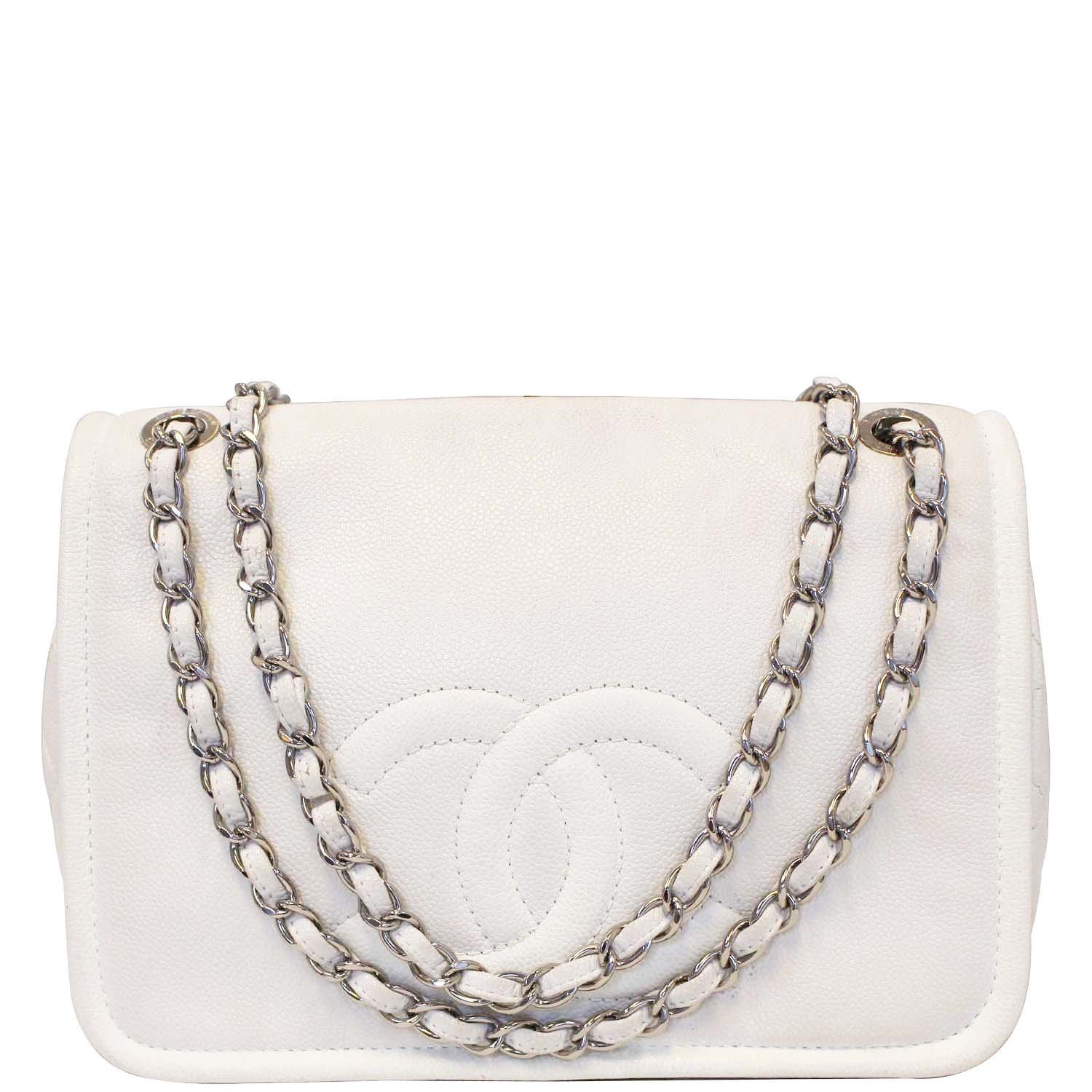 CHANEL Caviar Shoulder Bag White Bags & Handbags for Women for