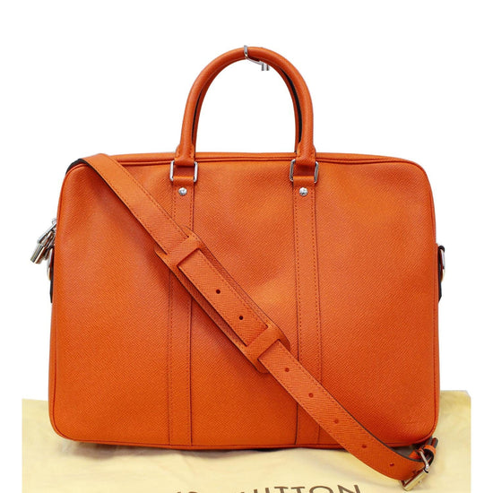 Louis Vuitton Porte-Documents Voyage PM Briefcase Taiga Leather M33413 Bleu  Mari