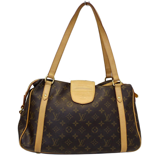 Stresa cloth handbag Louis Vuitton Brown in Cloth - 26457273