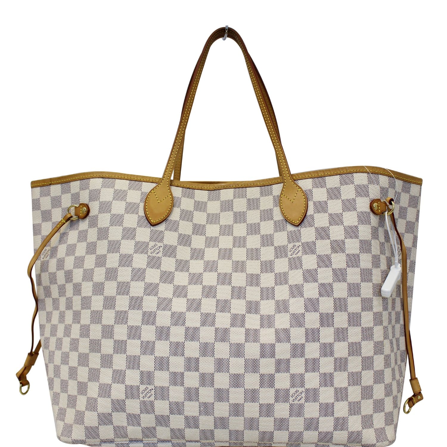 Louis Vuitton Neverfull Gm White Damier Azur Canvas Tote - MyDesignerly