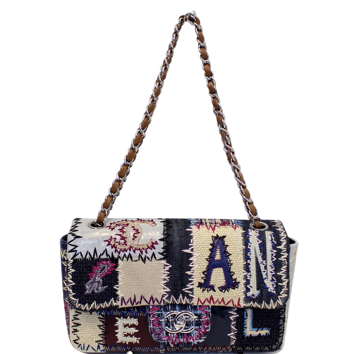 CHANEL Sac Rabat Patchwork Limited Edition Shoulder Bag Multicolor-US