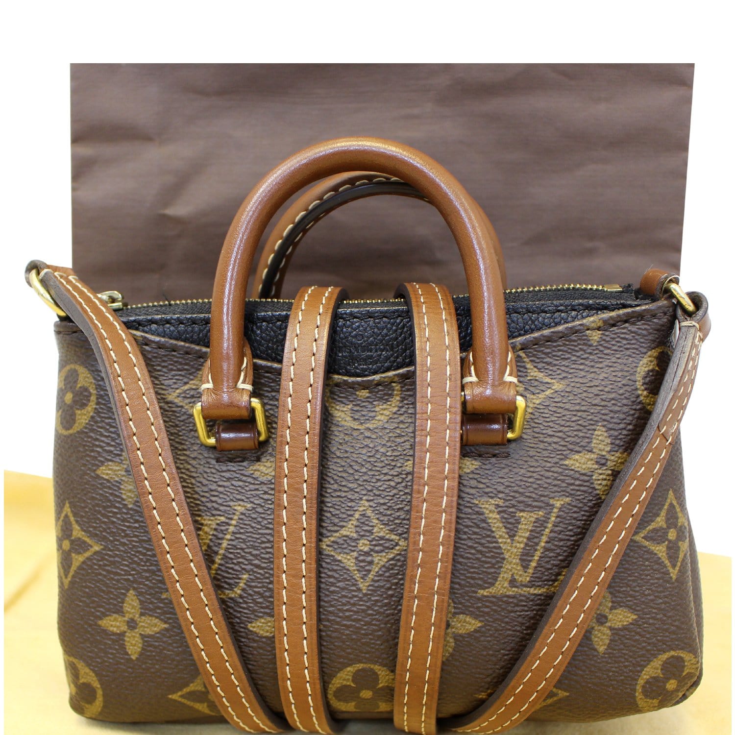 LOUIS VUITTON Nano Pallas Monogram Canvas Shoulder Crossbody Bag-US | Dallas Designer Handbags