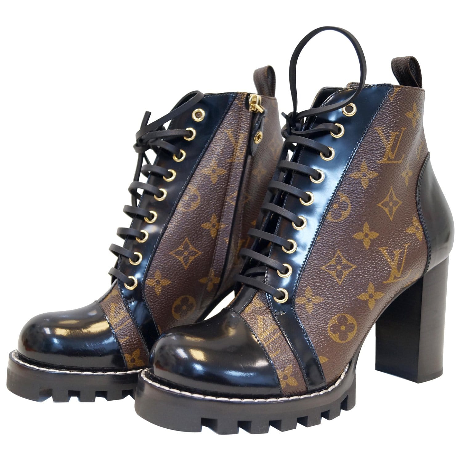 Louis Vuitton Star Trail Brown Monogram Ankle Boot EU 38 US 8 UK 5 AU 7