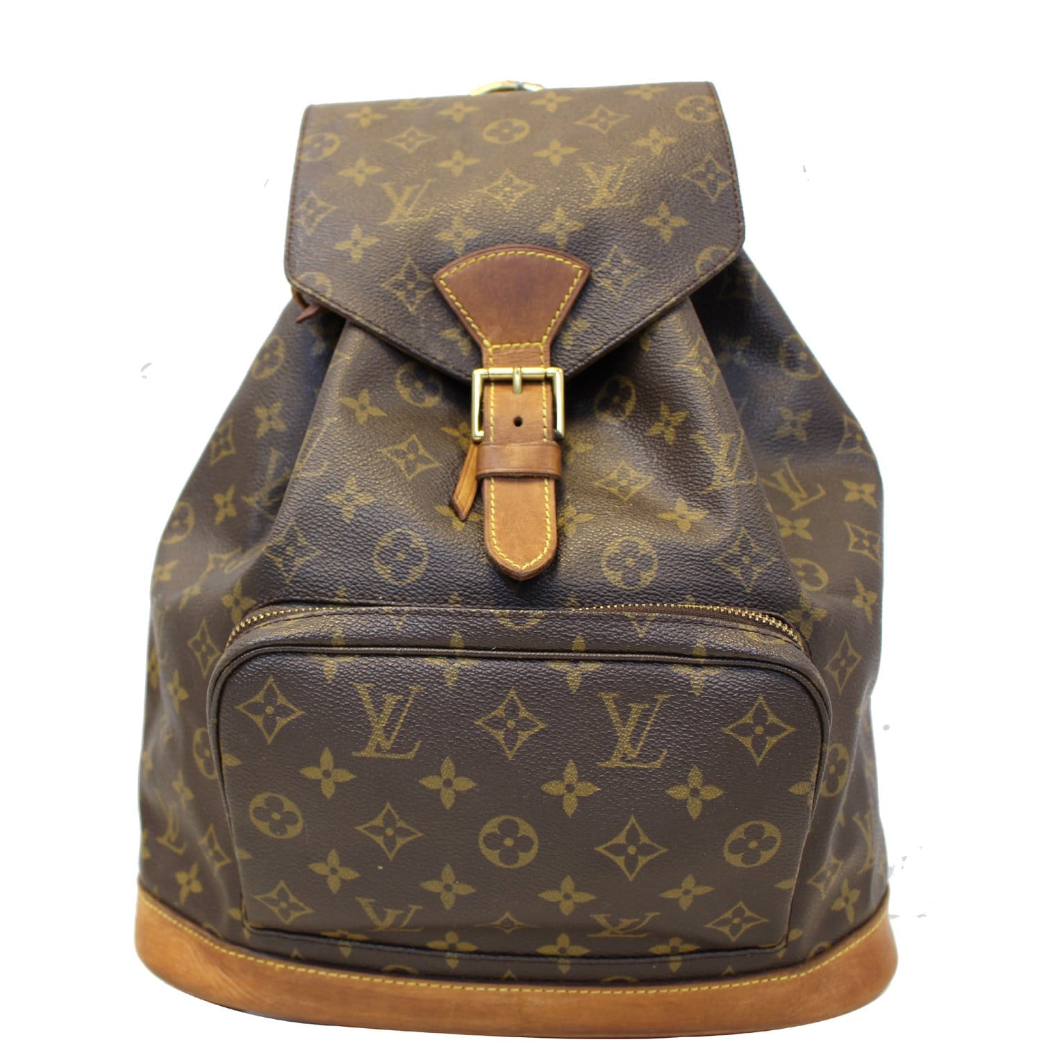 LOUIS VUITTON Montsouris GM Monogram Canvas Backpack Bag Brown-US