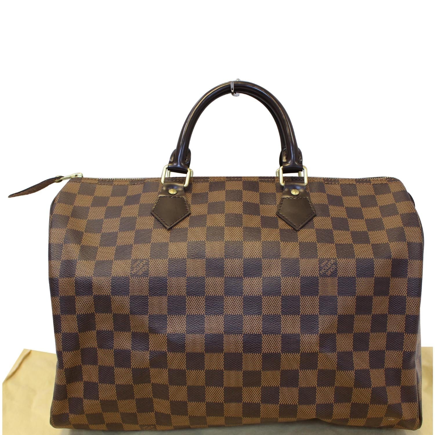 LOUIS VUITTON Speedy 35 Damier Ebene Satchel Bag-US