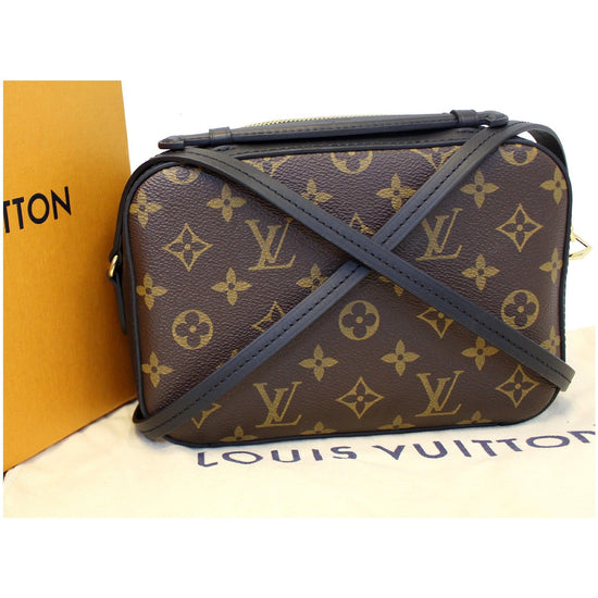 Louis Vuitton Saintonge Monogram Black Coated Canvas Cross Body Bag -  MyDesignerly
