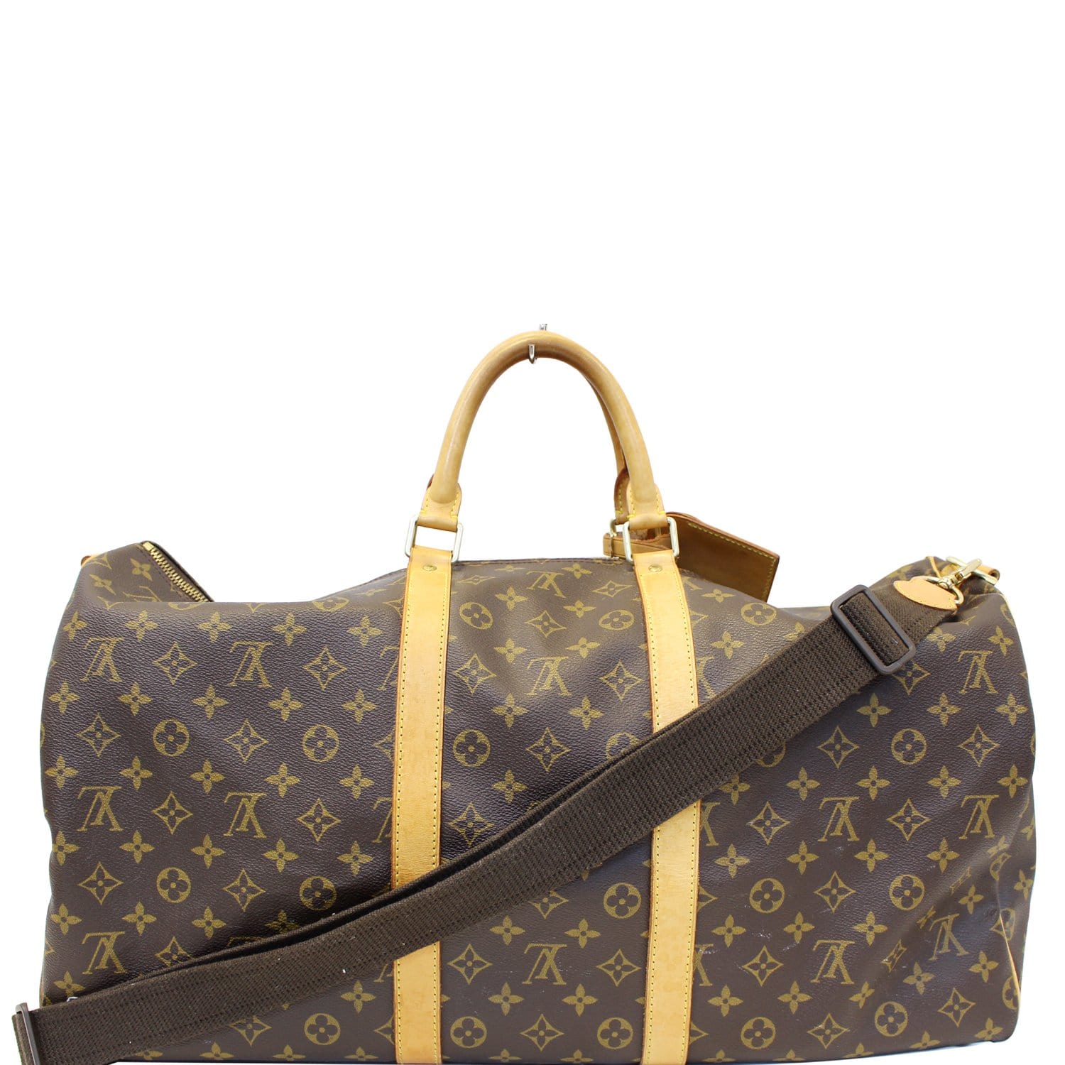 LOUIS VUITTON Keepall Bandouliere 55 Monogram Canvas Travel Bag-US