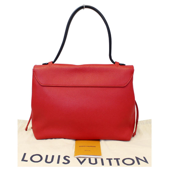 Lockme leather handbag Louis Vuitton Red in Leather - 31492923