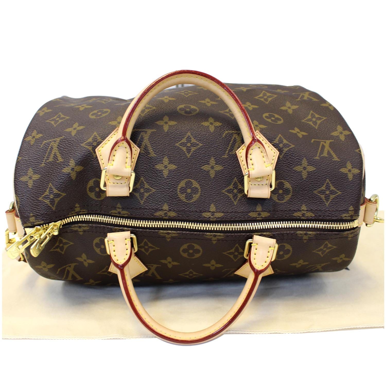 LOUIS VUITTON Speedy 30 Bandouliere Monogram Canvas Shoulder Bag-US