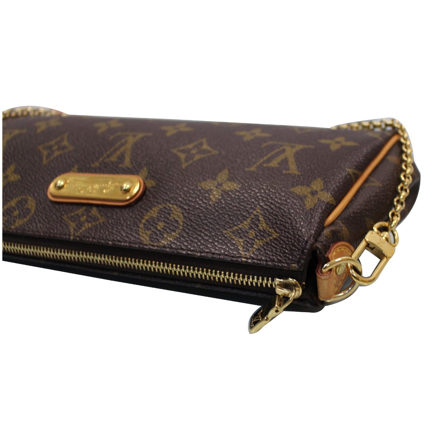 LOUIS VUITTON Pochette Eva Monogram Canvas Clutch Bag Brown-US