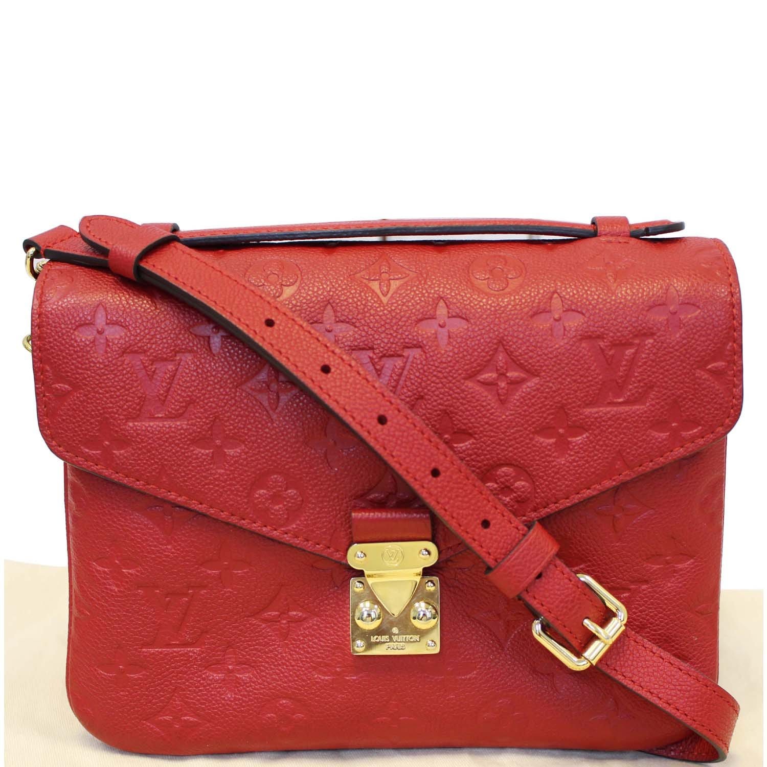 Louis Vuitton Pochette Metis - Lv Empreinte Crossbody Bag Red