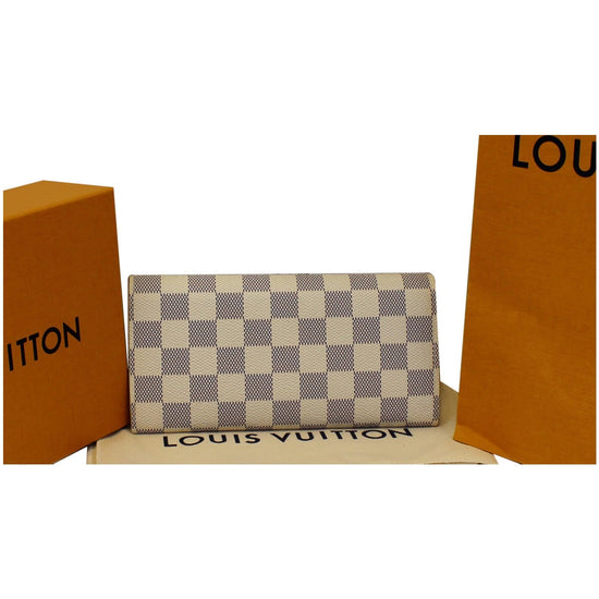 Louis Vuitton Damier Azur Emilie Wallet Pink – DAC