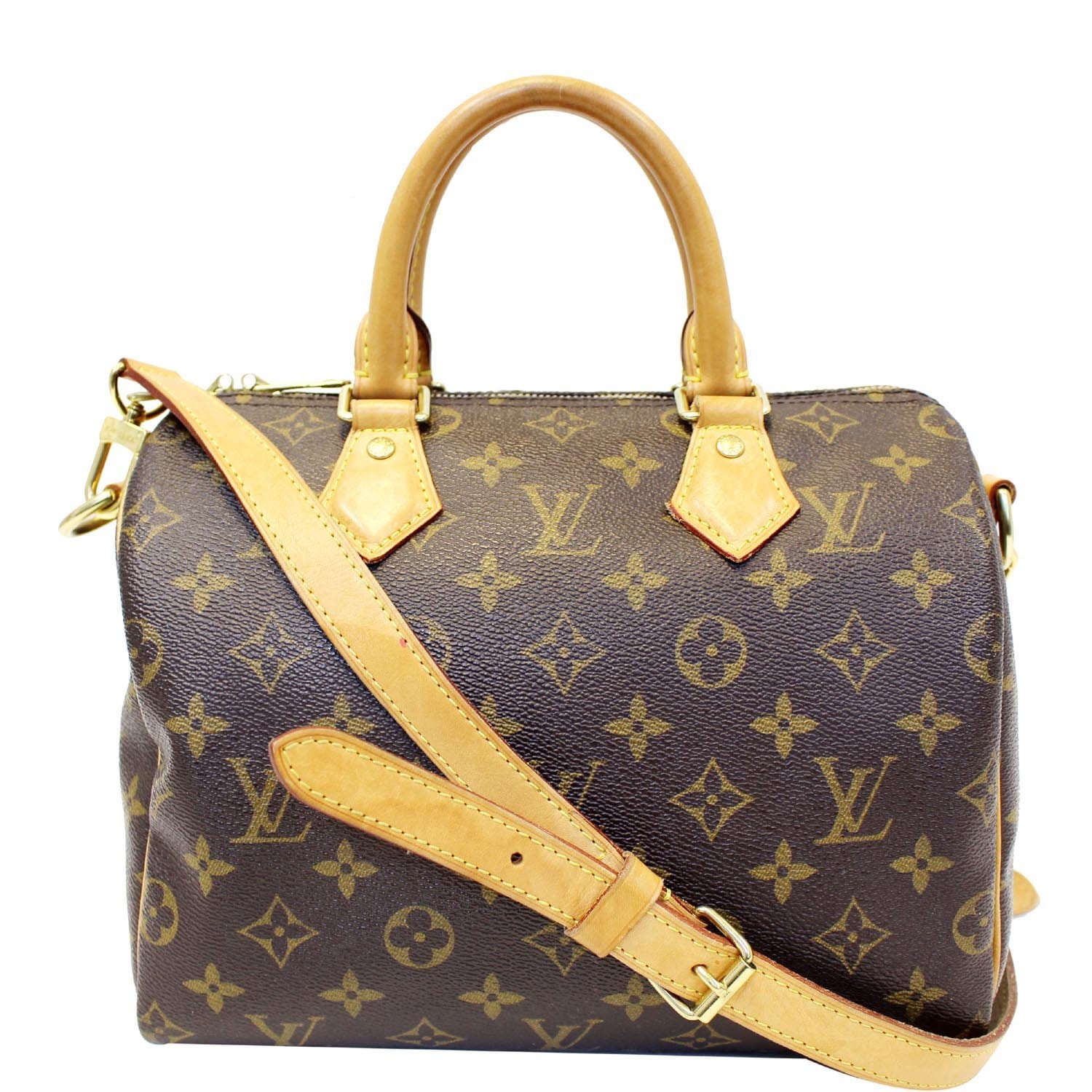 LOUIS VUITTON Speedy 25 Bandouliere Monogram Canvas Shoulder Bag-US