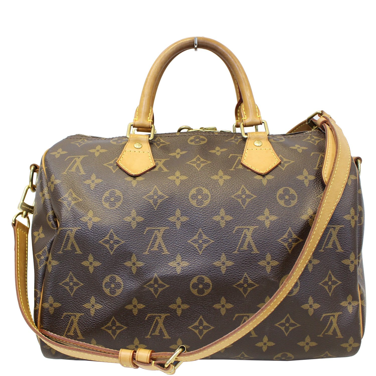 LOUIS VUITTON Speedy 30 Bandouliere Monogram Canvas Shoulder Bag-US