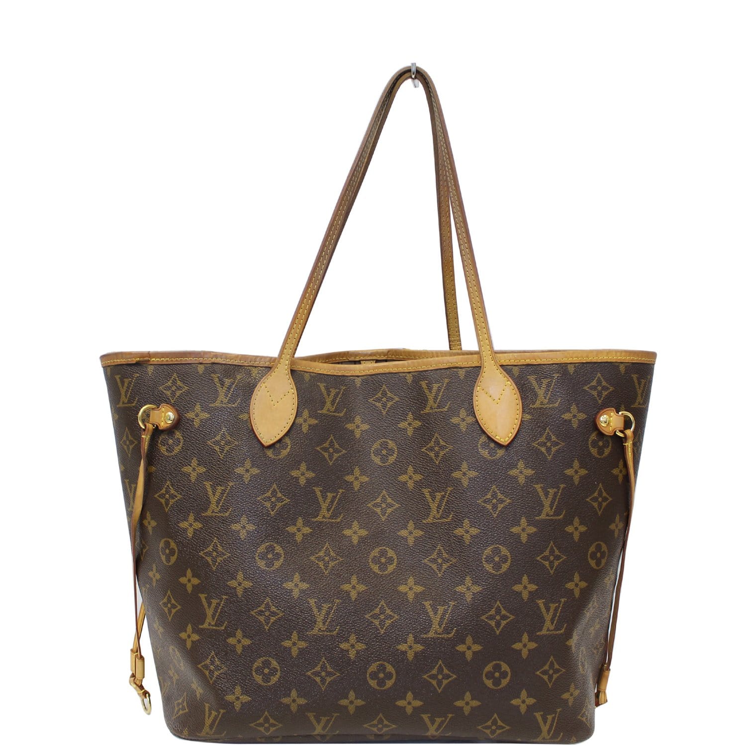 LOUIS VUITTON Neverfull MM Monogram Canvas Brown Tote Shoulder Bag-US